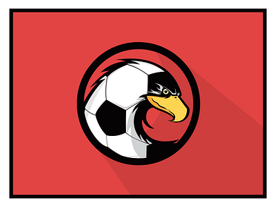 Red&black (logo) behance bird black brandig eagle football logo red soccer team