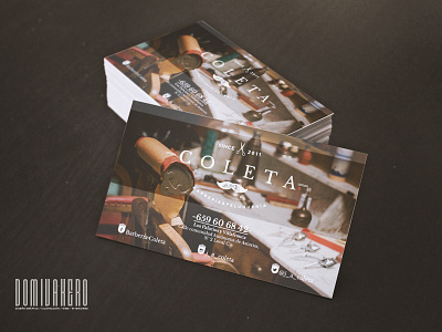 Business cards. 3d barbercrew barbers3puntocero barbershop behance business cards design domivakero new shoot