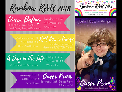 Lambda Rainbow ReVU 2018 part 1 facebook cover poster design snapchat filter vanderbilt