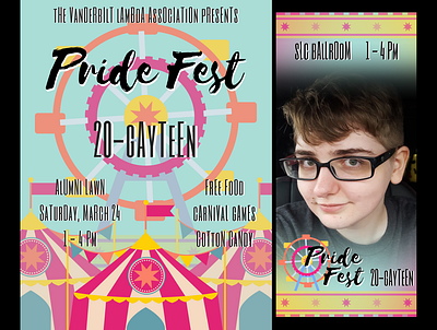 Lambda Pride Fest 2018 poster design snapchat filter vanderbilt