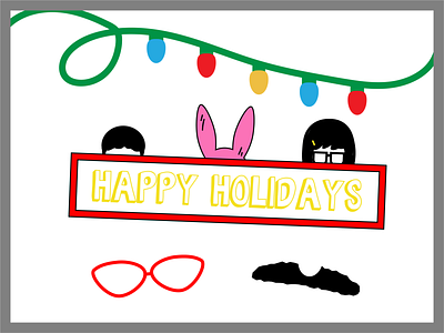 Happy Holidays from the Belcher Family! holiday card weekly warm up