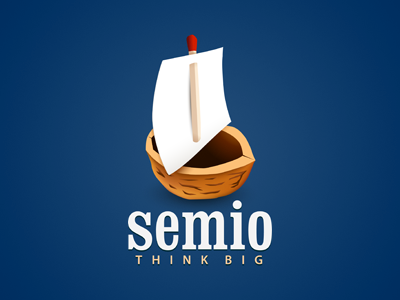 semio boat logo logotype match nut walnut