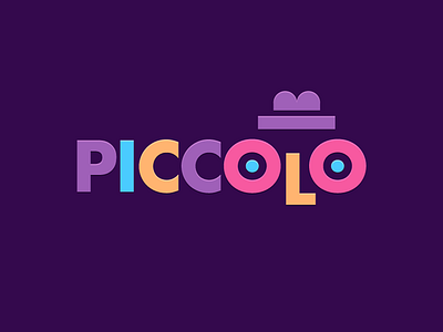 PICCOLO children colors face hat kids logo logotype theater theatre