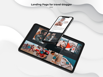 Travel-blogger landing page webdesign travel landingpage web