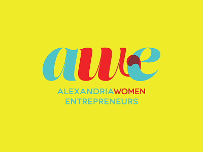 Alexandria Women Entrepreneurs Logo encouragement entrepreneur hug lettering logo women
