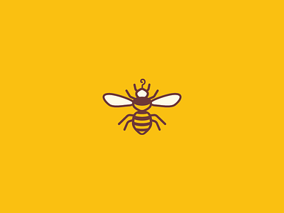 Fly like a butterfly, sting like a bee bee icon illustration