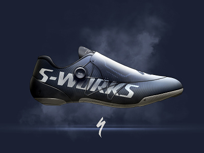Specialized S-Works Carbon Shoe carbon cycling industrial design shoe sketch