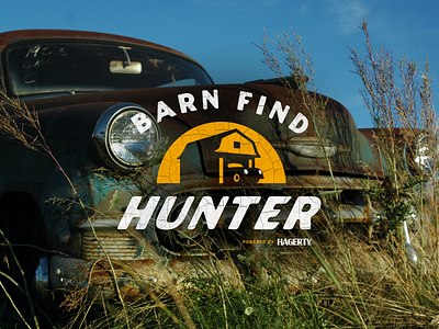 Hagerty Barn Find Hunter Rebrand automotive barn find branding car design graphic design hagerty illustration logo porsche porsche 356