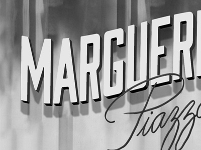 Marguerite Piazza hall of fame hand drawn type handlettering memphis music opera theatre vintage vintage typography