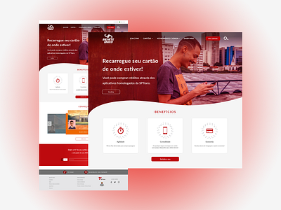 Bilhete Único - Homepage design flat icon ui ux web webdesign website