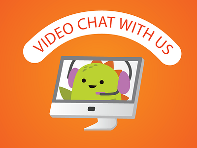 Video Chat chat dinosaur monitor photojojo video