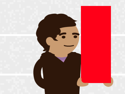 Fine fellow carrying red block