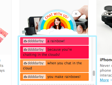 Updated chat graphic chat chatbox photojojo rainbow