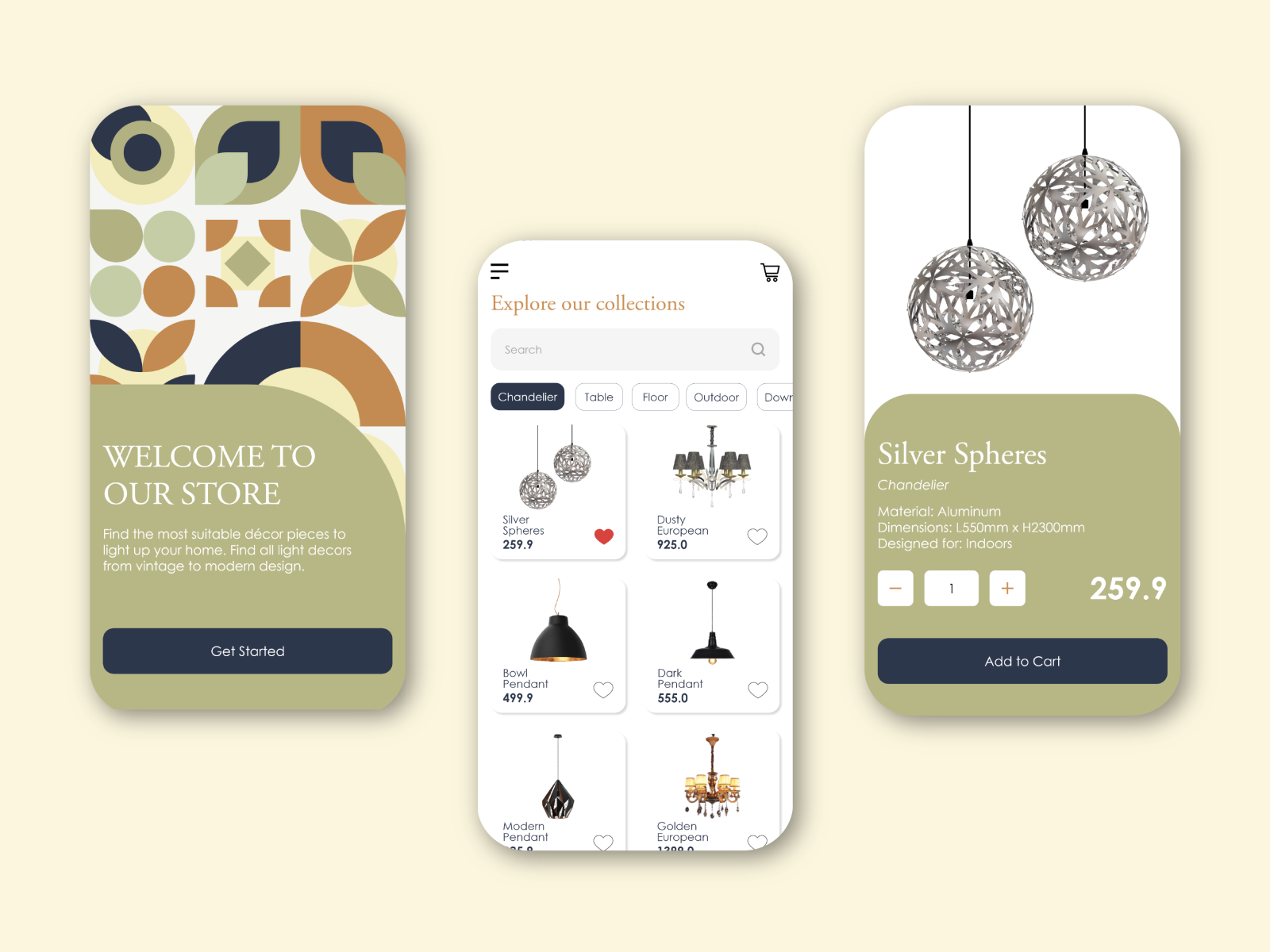 Home Decor App Concept By Izzatul Maharoof On Dribbble   Home Decor App Concept 01 01 4x 