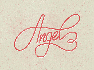 Angel angel design handmade lettering texture type typo typography vector
