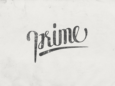 Prime design handmade lettering texture type typo typography vector