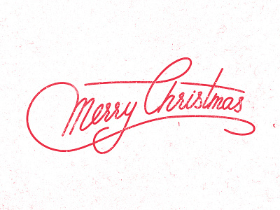 Merry Christmas handmade illustrator lettering photoshop sketch texture typography vector