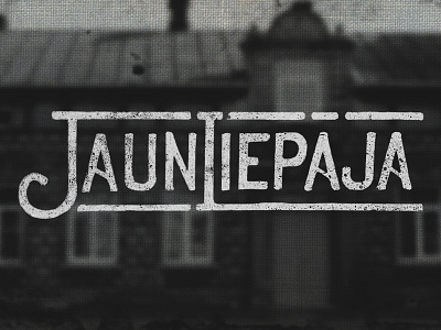 Jaunliepaja Sketch 2 handmade lettering photoshop sketch texture