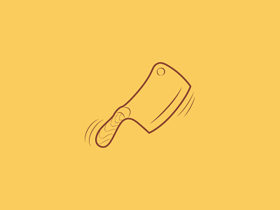 Meat knife illustration