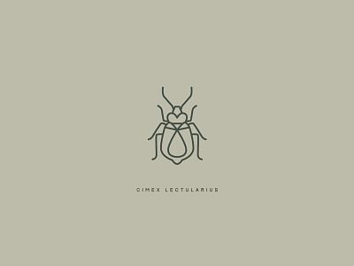 Bug artwork bed bug illustration illustrator logo mark