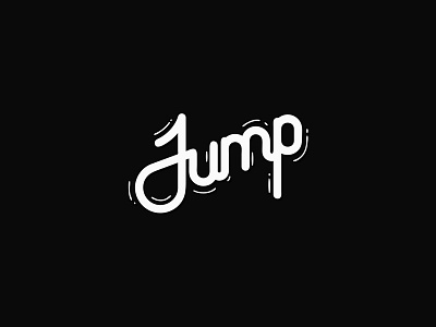 Jump blog design handmade lettering tumblr type typo typography vector
