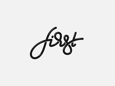 first illustrator lettering logo typography vector