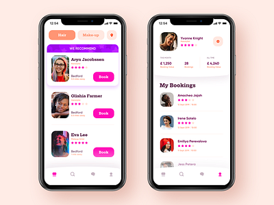 Beauty App Design app app design interface ios jobs mobile ui ux