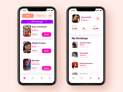 Beauty App Design