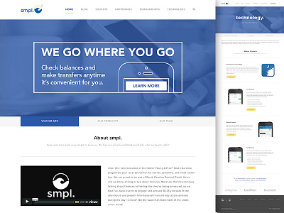 SMPL banking design responsive web