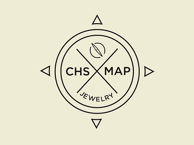 Charleston Map Jewelry brand design graphics vector