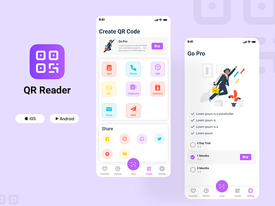 QR Reader ui ux