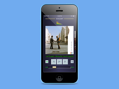 Winamp iPhone App app iphone mobile ui