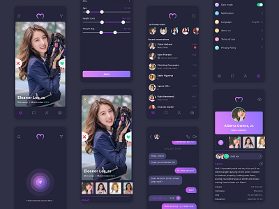 Dating app - darkmode