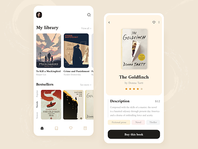 Book Store App app books bookstore design ui