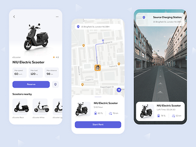 Scooter Rental App app mobile rent scooter