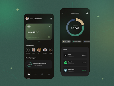 Wallet app banking design fintech mobile ui wallet