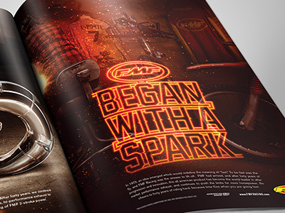 Began With A Spark action sports advertising american made design mechanic