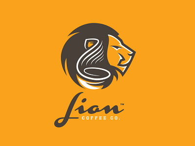 Lion Coffee Co. Identity animal branding brew cafe coffee cursive exotic identity lion logo vector