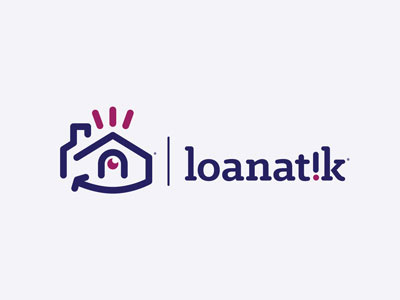 Loanatik art branding creative design home identity illustration illustrator loan logo mortgage