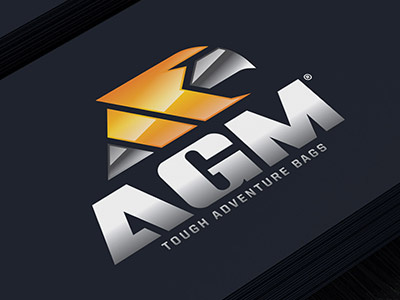 AGM action sports art creative design european identity logo motorcycle vector