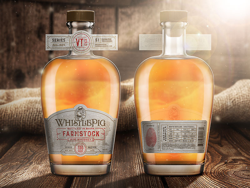 WhistlePig Rye Whiskey - "FarmStock" startups business creative identity branding design packaging