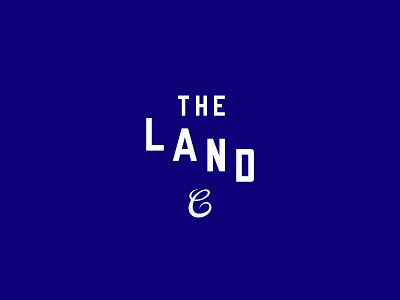 The Land baseball blue brand lettering logo ohio sports