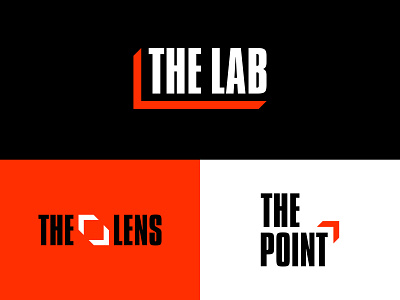 The Lab branding concept branding design lab logo logotype news politics reporting