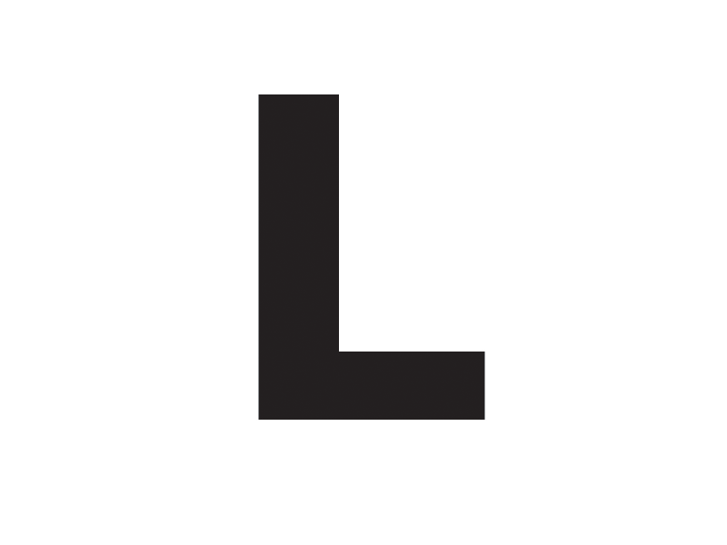 L is for Logan alignment animation gif grid letter shapes vector