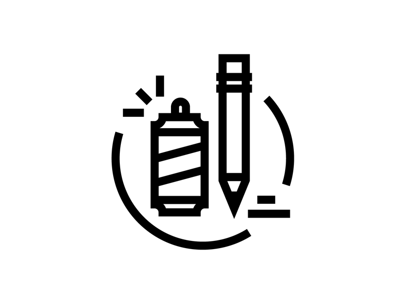 Drunkenness lines badge vector create beer illustration icon
