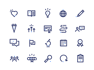 iMentor Icons dot graduation iconography icons illustration interface line school ui