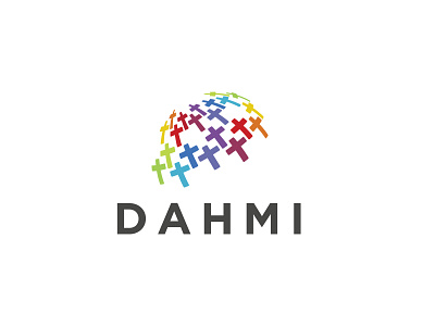 DAHMI abstract business logo creative design flat logo logo modern logo simple logo
