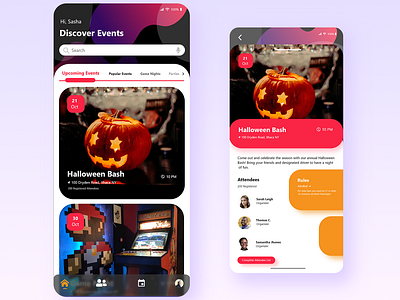 Cvent app design app appdesign appdeveloper application design event icon illustration phone ui web
