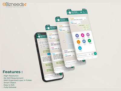 Chat App Like a WhatsApp Clone Design & Development - eBizneeds android app design android app development app designer app designers app designers australia app developer app developers