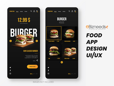 Online Food Delivery App UI/UX Design - eBizneeds android app design android app development app designer app designers app designers australia app developer app developers branding design graphic design logo ui